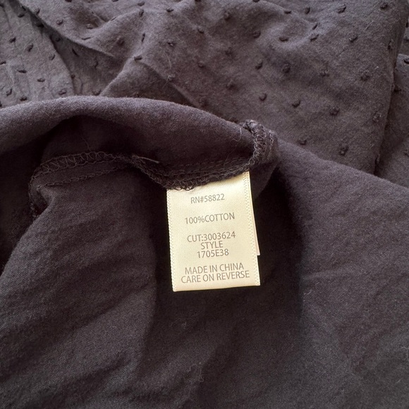 Max Studio Embroidered Black Top Size L - Picture 8 of 9